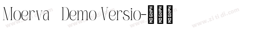 Moerva   Demo Versio字体转换
